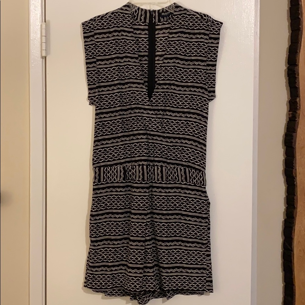 NWOT 100% Silk Madewell Shorts Romper Size Small